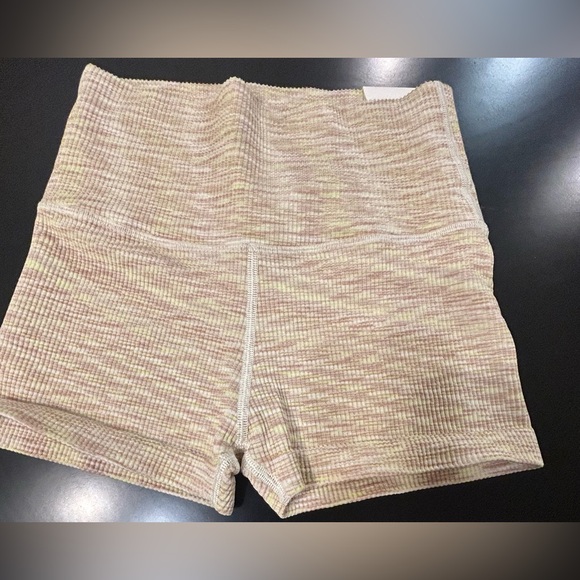 NWT Offline by Aerie Textured Super Shortie pink/yellow XS - Picture 1 of 6